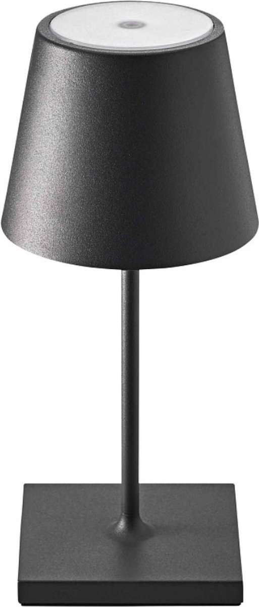 Oplaadbare Tafellamp - Draadloos & Oplaadbaar - Dimbaar - Industrieel - Zwart