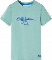vidaXL-Kindershirt-dinosaurusprint-92-lichtkakikleurig