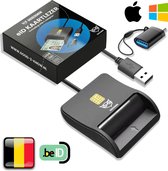 Good2know EID Card Reader - USB C et USB A - Lecteur de carte d'identité - Card Reader - Carte d'identité - E-ID Belgique - 305