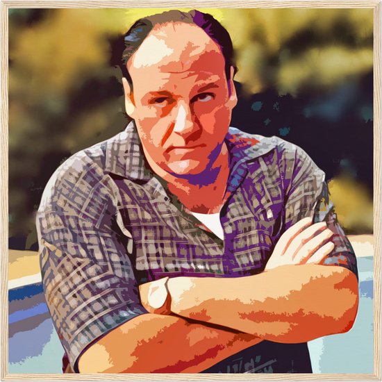 Tony Soprano Poster | The Sopranos Poster | Tony Soprano Serie posters| James Gandolfini | 50 x 50 cm |