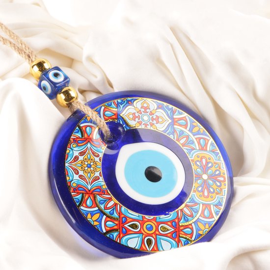 Boze oog muur hangen, woondecoratie, veel geluk charmant, Evil Eye Wall Decor, Nazar Boncuğu, Cadeau-ideeën voor een nieuw huis Office, Huisdecoratie, decoratie - 13 cm - Code: TM1003