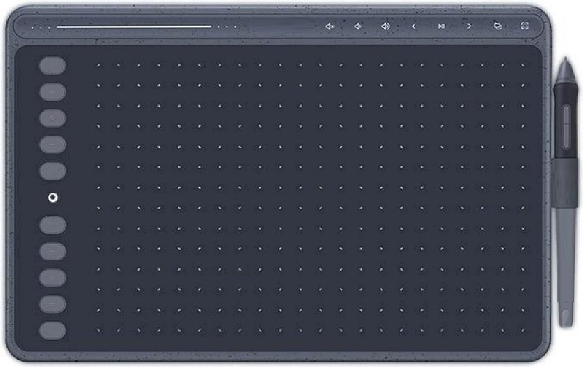 Velox Tekentablet - 8192 niveaus - Drawing tablet - Tilt control - Grafische tablet - 266PPS + 5080LPI - Ook geschikt voor linkshandig - PW500 - Space Grey