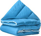 Sleeps Lazy Dekbed zonder overtrek Blauw Lits-Jumeaux 240x200cm - Anti Allergie Dekbed - Wasbaar dekbed - Bedrukt dekbed - All year zomerdekbed & winterdekbed