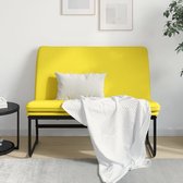 Canapé The Living Store - Jaune clair - 100x75x76 cm - Tissu respirant et durable - Expérience d'assise confortable - Structure en métal robuste