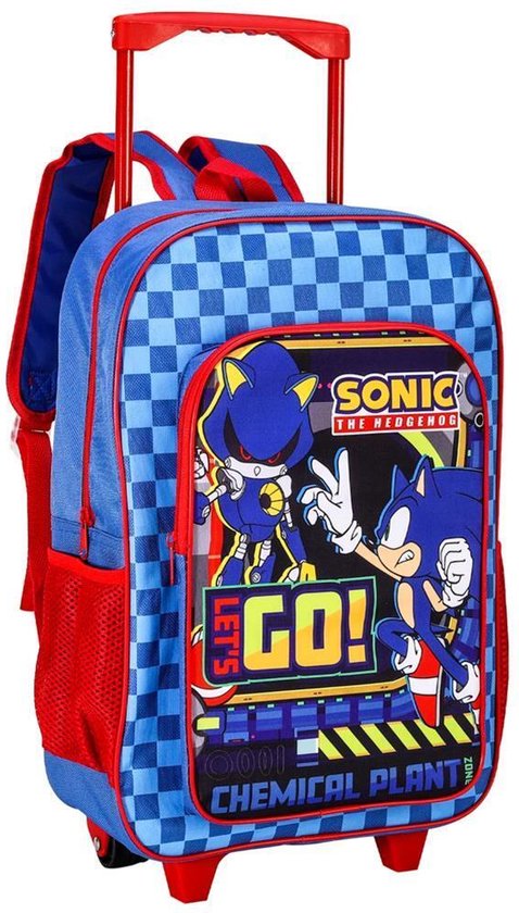 SONIC Trolley Rugzak School Tas Logeren 6 12 Jaar The Hedgehog bol