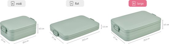 Mepal – Boîte à lunch Take a Break large – Convient pour 8 sandwichs – Mauve vif – Boîte à lunch pour adultes