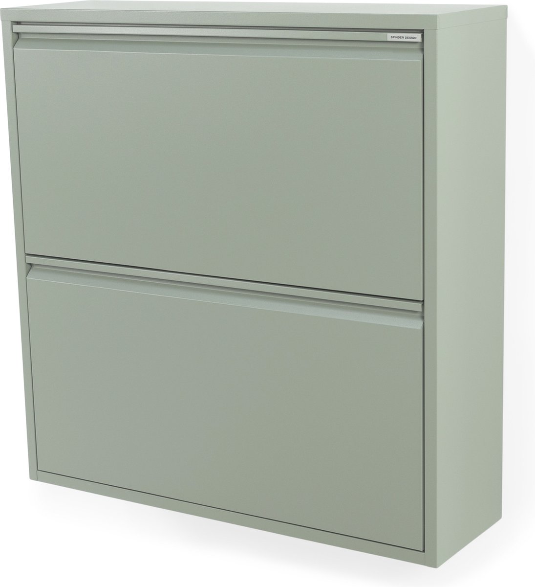 Spinder Design schoenenkast Billy 2 - Dusty Green - 12 paar schoenen - Staal