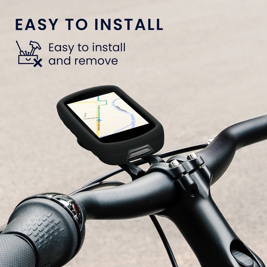 kwmobile fietscomputer gps hoes geschikt voor Garmin Edge 530 hoesje - Beschermhoes voor fietsnavigatie - Siliconen cover van kwmobile — afbeelding 5