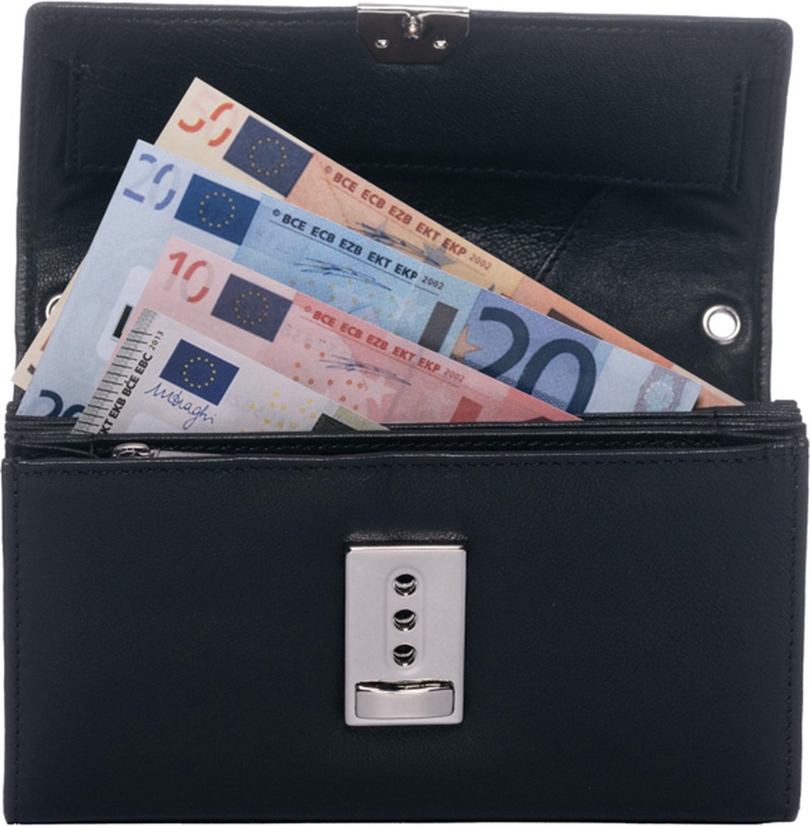 Horeca portemonnee - kelnerbeurs - horeca portefeuille - zwart - leer - kelner portefeuille - taxi portemonnee - koopmansbeurs - kelnersbeurs - horeca portemonnee leder - biljethouder - kelner beurs - kelner horeca portemonee - kelnersbeurs