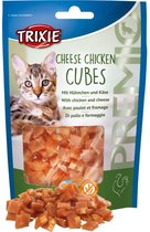 Trixie Cheese Chicken cubes - kattensnoepjes - 5 zakjes van 50 gram -