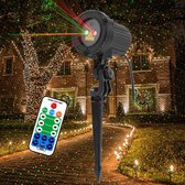 Multic Kerst LED Laser Licht Projector met ingebouwde Patroonkaart - Feestelijke Kerst Buiten Binnen Verlichting - Kerst Projectoror Thuis en Tuin
