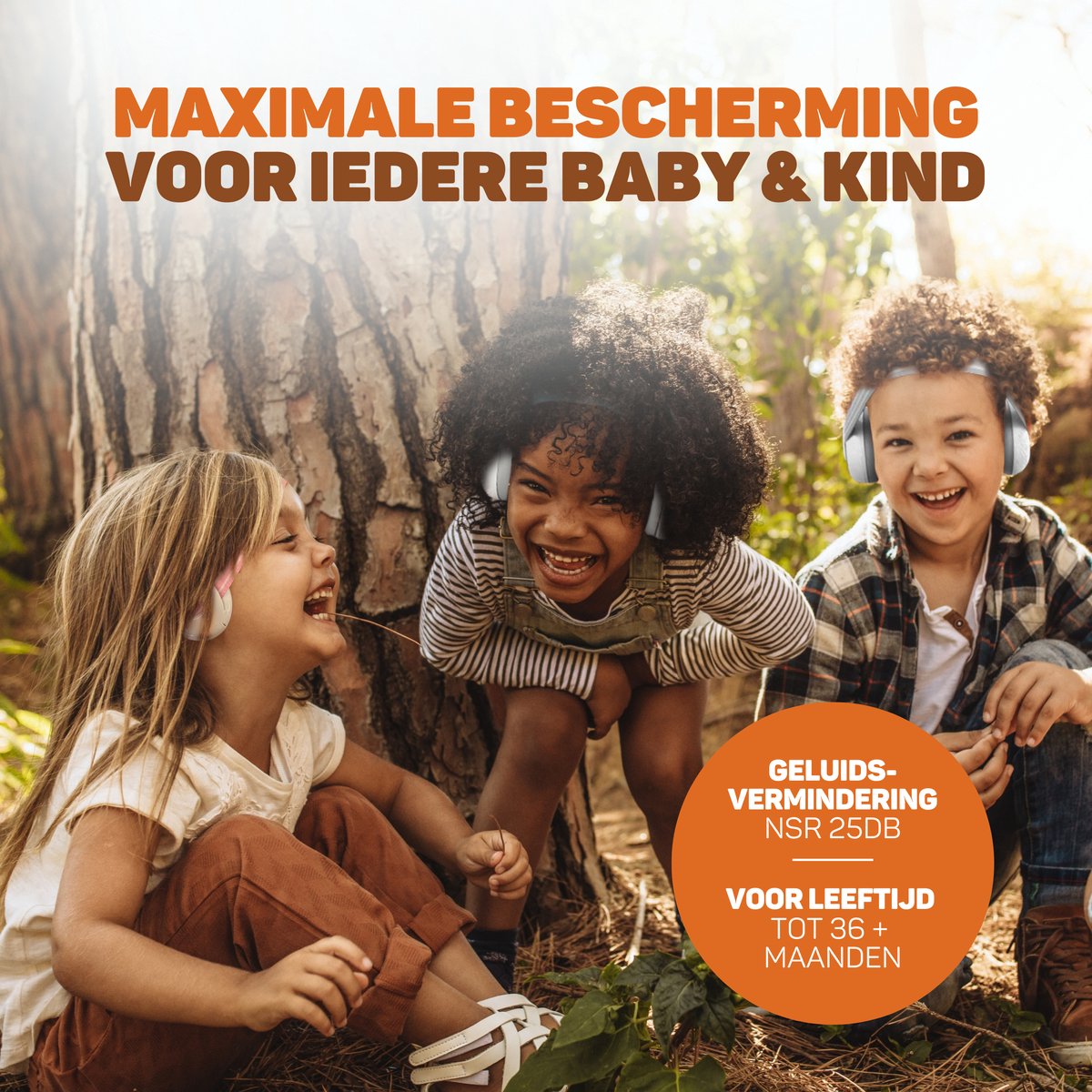 Vulpes Goods® BabyCare - Gehoorbescherming Kinderen PRO - Gecertificeerde Baby Oorkappen - Geschikt voor Baby en Peuter tot 36 maanden - 25 dB Geluidsreductie voor maximale Gehoorbescherming - Incl. 3 hoofdbanden & reistas – foto 7