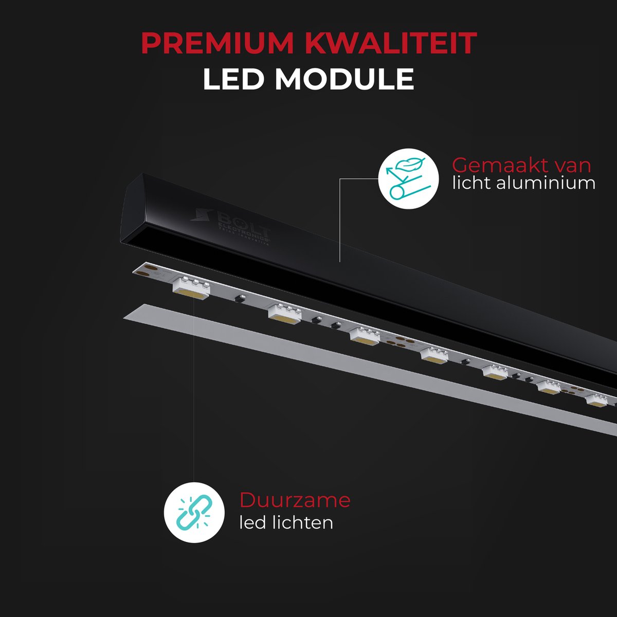 Bolt Electronics® IQ900BER Bureaulamp LED - Leeslamp - Dimbaar - Met klem - Zwart thumbnail 3