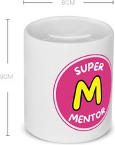 Akyol - super mentor Spaarpot - Mentor - een mentor - school - verjaardagscadeau - afscheidscadeau - kado - gift - geschenk - 350 ML inhoud