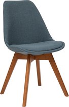 vidaXL Eetkamerstoelen 2 st gebogen hout en kunstleer crèmekleurig - Eetkamerstoel