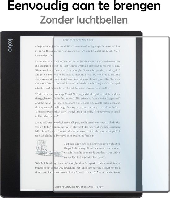 Hoesje Geschikt voor Kobo Elipsa 2E Hoes Bescherm Hoesje Case Sleep Cover Trifold Met Screenprotector - Hoes Geschikt voor Kobo Elipsa 2E Hoesje - Galaxy van Hoesje  — afbeelding 4
