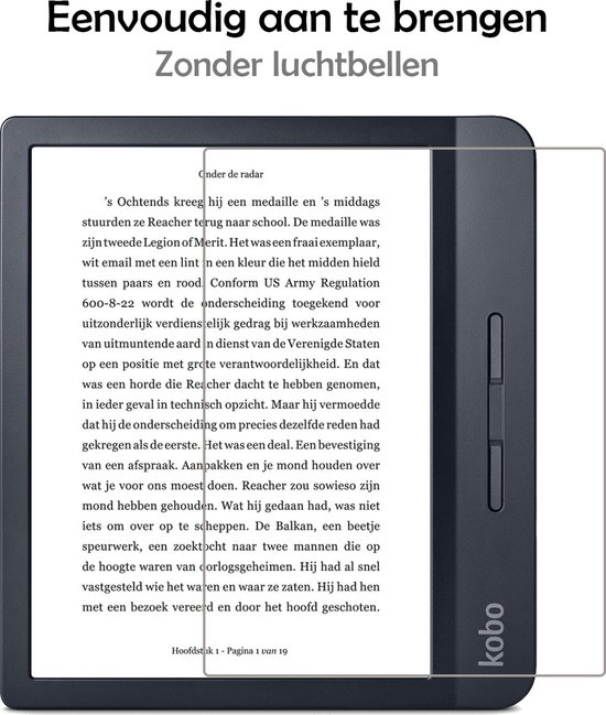 Hoesje Geschikt voor Kobo Libra H2O Hoes Bescherm Hoesje Case Sleep Cover Trifold Met Screenprotector - Hoes Geschikt voor Kobo Libra H2O Hoesje - Grijs van Hoesje  — afbeelding 4