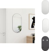 vidaXL Wandspiegel Minimalistisch - 80x40 cm - Glas - Spiegel