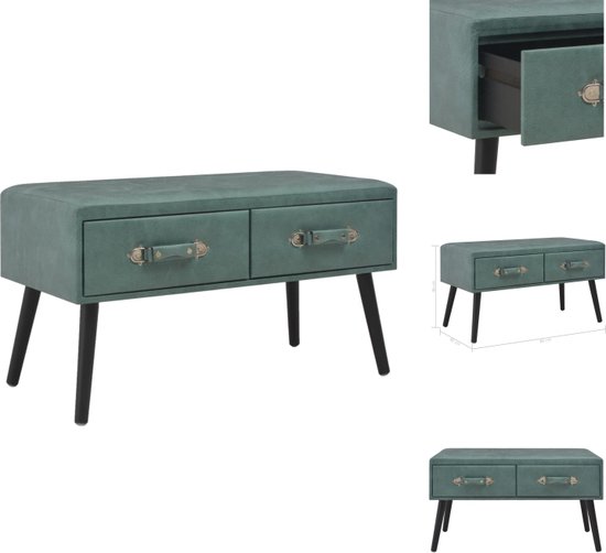 Bedframe voor kinderen met hoofdbord Zeegroen 80 x 160 cm