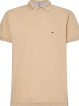 Tommy Hilfiger 1985 Regular Fit polo - beige - Clayed Pebble -  Maat: M