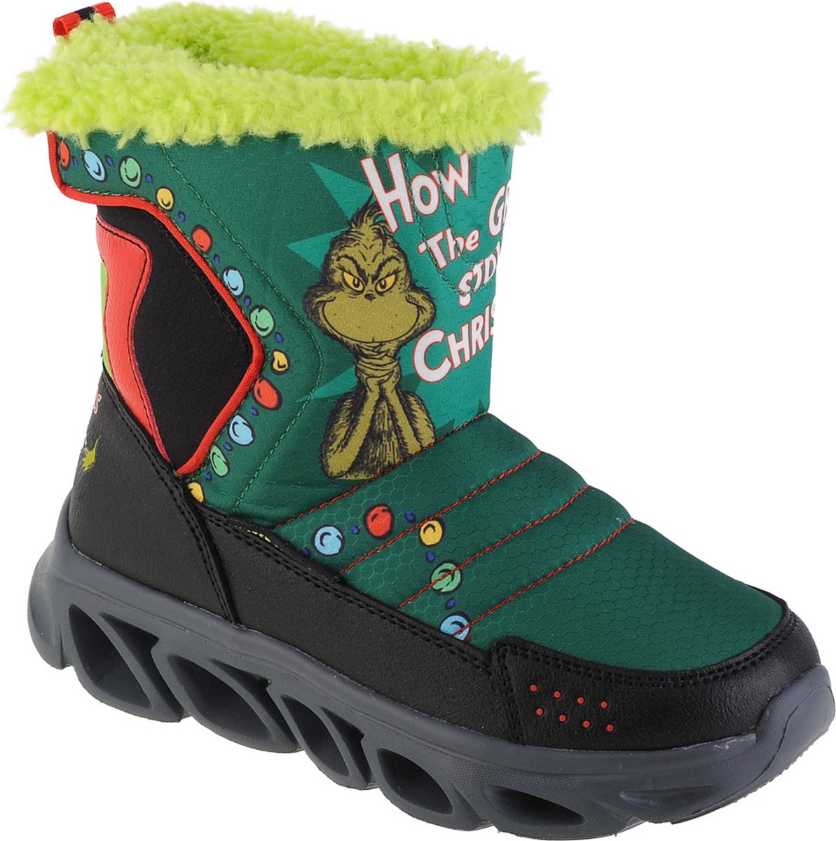 Skechers Dr. Seuss Hypno-Flash 3.0 Too Late To Be Good 406015L-GRMT voor een jongen Laarzen Sportschoenen Sneeuw laarzen Groen