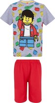 LEGO Pyjama met korte mouw - grijs - Maat 104