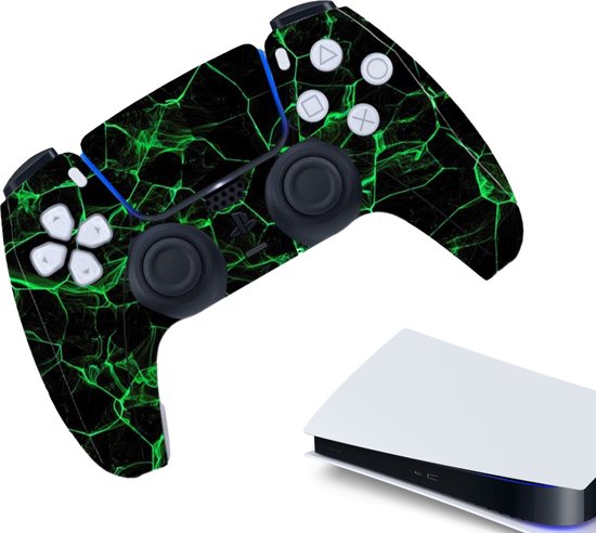 Gadgetpoint | Gaming Controller(s) Stickers | Bescherming Skin | Grip Case | Accessoires geschikt voor Playstation 5 - PS5 | Groen | Vaderdag Cadeau