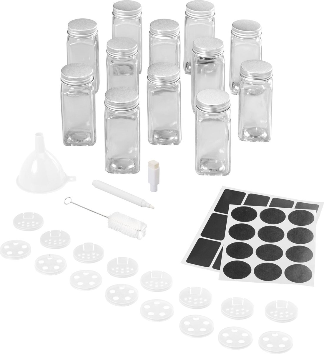 Metaltex Kruidvat Set 12 glazen, 64 stuks