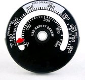 CHPN - Kachelthermometer - Thermometer - Kachel temperatuur - Temperatuur meten - Kachelpijp thermometer - Kachelpijp