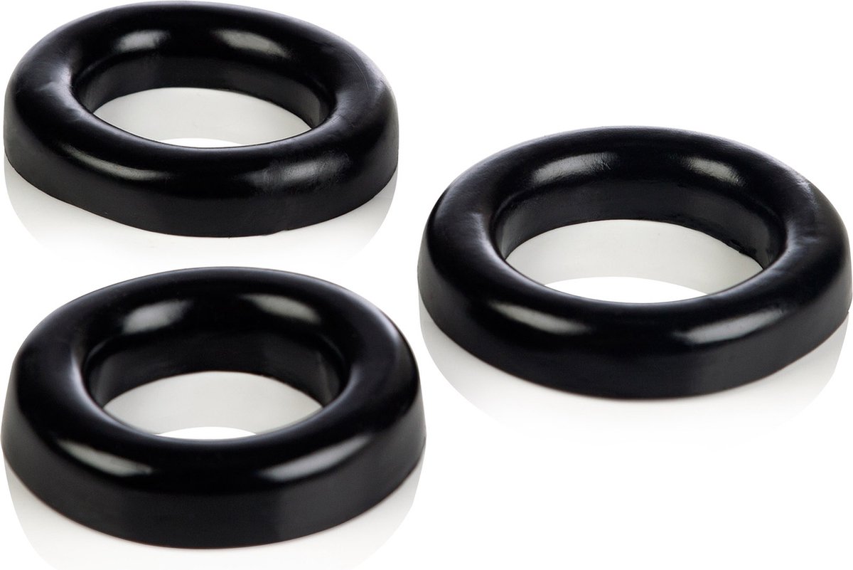 Goedkoopste Colt - Cockring Set - Zwart - 3 Ringen - Ø 60 mm