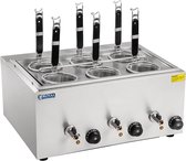 Bol.com Royal Catering Pastakoker met 6 zeefmanden - RCKN-6 - 3 x 1000 Watt - 3 x 4 Liter aanbieding