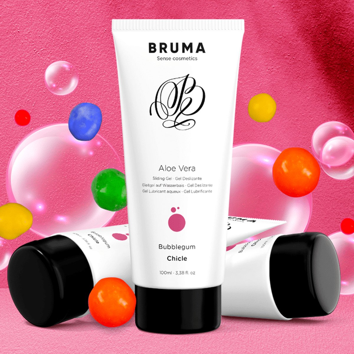 Goedkoopste BRUMA | Bruma - Aloe Vera Sliding Gel Bubblegum Flavor 100 Ml | Glijmiddel | Durex Glijmiddel | Vrouw Clitoris Stimulator