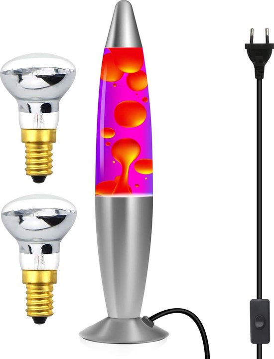 Lavalamp voor Kinderen - Rood & Paars - Lavalamp - Lava Lamp - Lavalampen - Lavalamp Kinderkamer