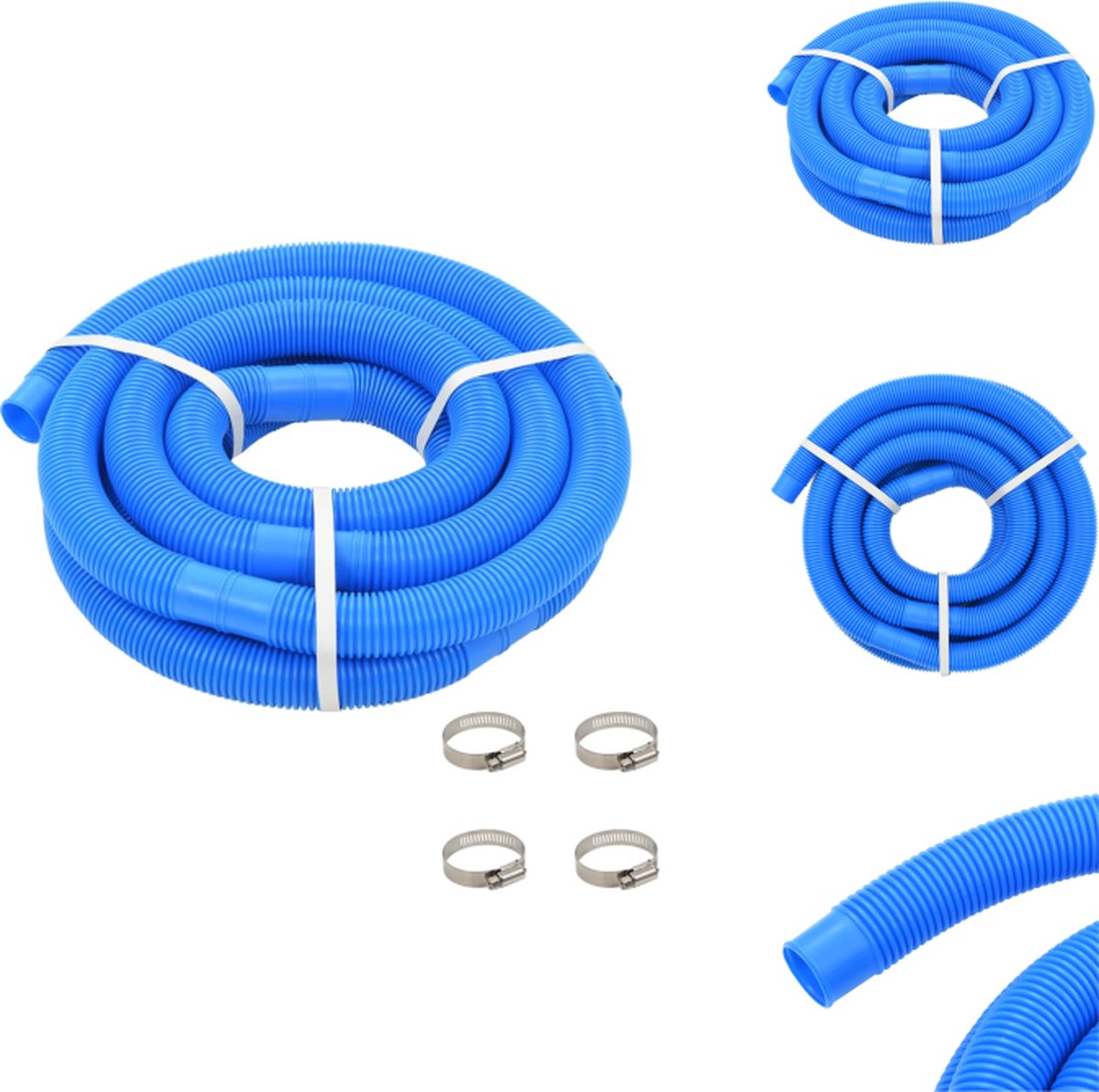 VidaXL Zwembadslang 6m 38mm LDPE Uv- en weerbestendig Zwembadonderhoud