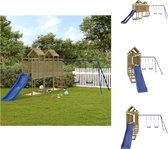 vidaXL Houten Speelset - 313 x 589 x 214 cm - Duurzaam grenenhout - Stevig frame - Multi-activiteitencentra - Veilig ontwerp - Eindeloos plezier - 3-8 jaar - Max - 45 kg - Inclusief handleiding - Speeltoestellencombinatie