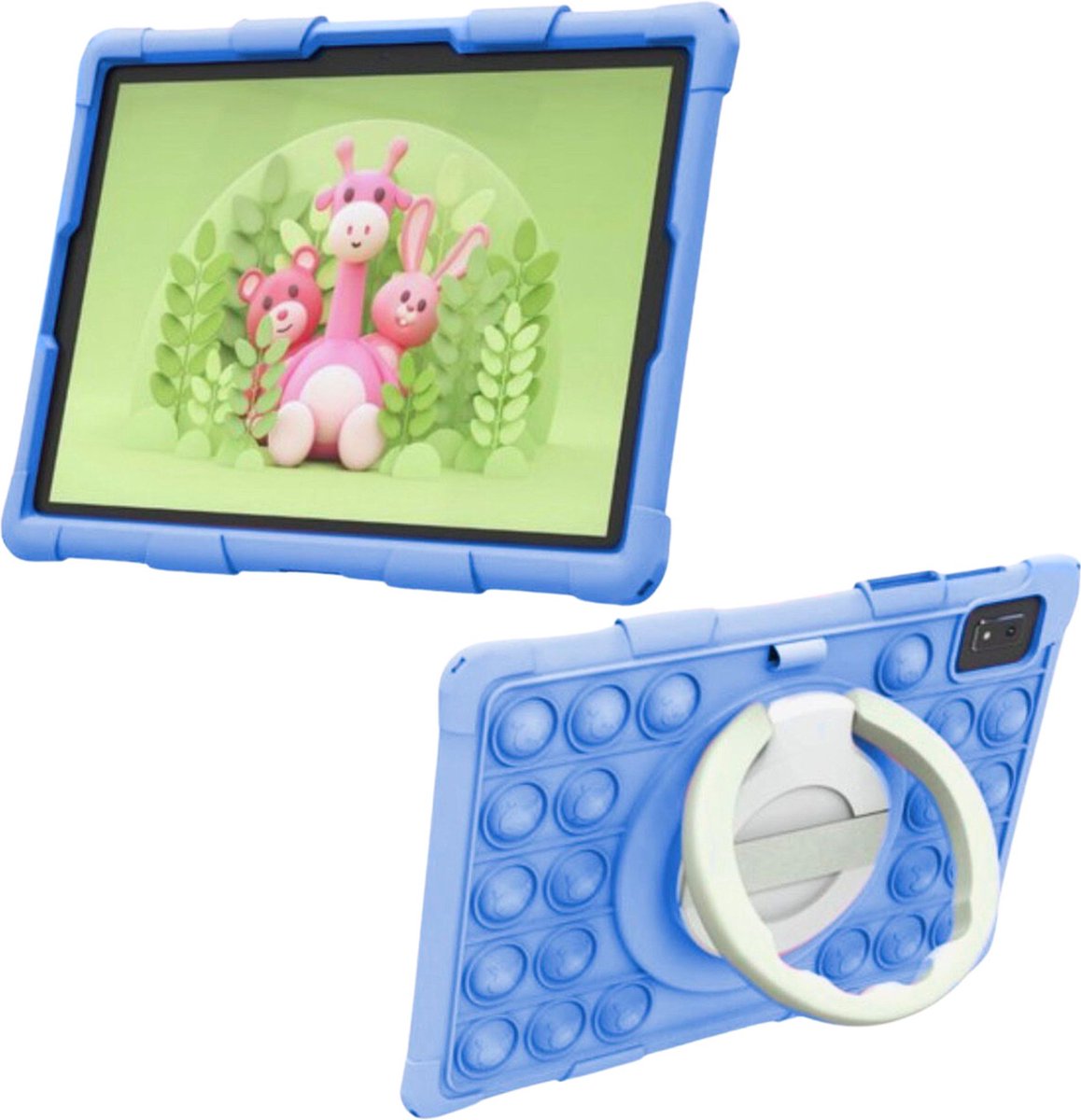 Rosentre Kinder Tablet - Blauwe Beschermhoes - 6000mAh Batterij | Ouderlijk Toezicht | Full HD Scherm | 10 inch Android Tablet | 6 GB Ram | 2.0GHz Processor