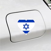 Bumpersticker - 12x11 - Hart Vlag Israel