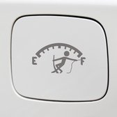 Autocollant pour pare-chocs - Figurine Tank - 14x8 - Anthracite