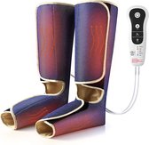 BOQUBOO - appareil de massage des jambes - compression d'air - qualité médicale - bon pour la circulation sanguine et la relaxation - appareil de massage séquentiel pour massage des mollets - réduction du stress - version longue