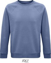 SOLS Premium Unisex Adult Space Organic Raglan Sweatshirt (Blauw) L