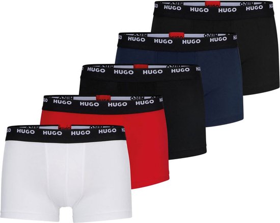 Hugo Boss Logo 5-pack Trunk Heren Onderbroek - Meerdere Kleuren - Maat XXL  | bol
