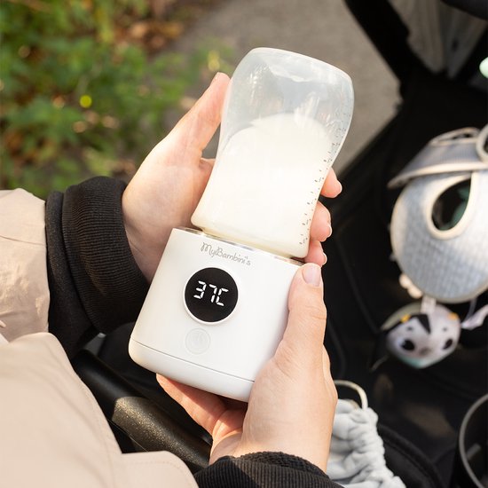 MyBambini’s Flessenwarmer MAX™ – Draagbare Baby Flessenwarmer voor Onderweg – Wit – Geschikt voor Brede Hals Flessen van Philips Avent, Pigeon & Dodie — afbeelding 4