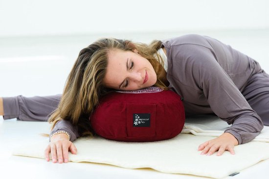 Yogamat natuur (bio-scheerwol) 75 cm x 180 cm Fitnessmat YOGISTAR van YOGISTAR — afbeelding 4