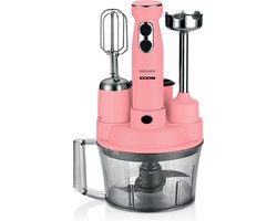 foto van Goldmaster ELENAMAX - GM-7239P - Staafmixer - RVS - Keukenmachine - Keukenrobot - Blender Smoothie - Pink - Roze