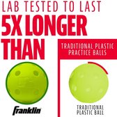 Franklin MLB Indestruct-A-Ball Softball Yellow - 4 Pack