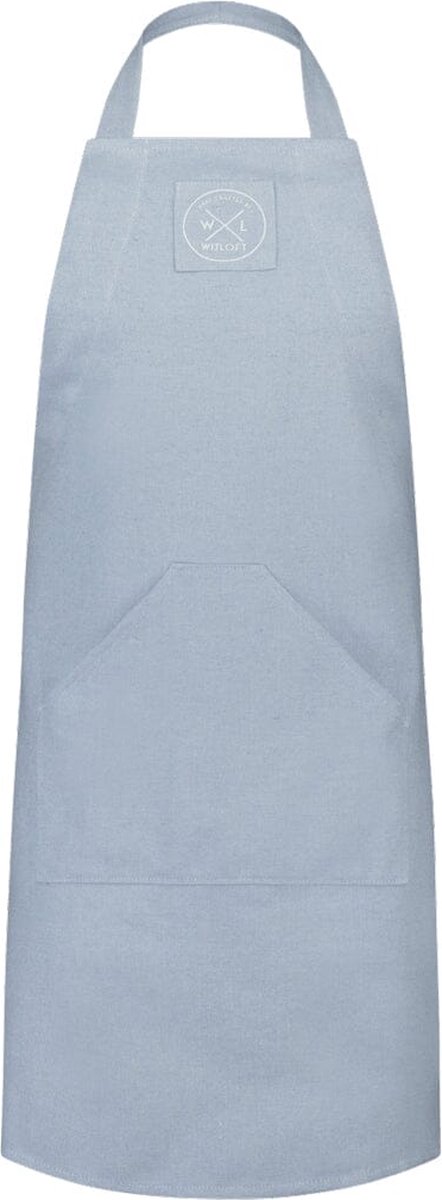Witloft - Gerecycled Katoen Schort - Hemelblauw