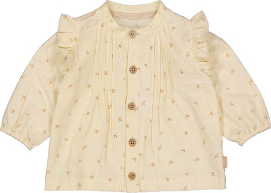 Levv newborn baby meisjes blouse Femmy aop Vanilla Leaves