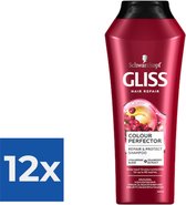 Gliss Shampoo - Color Protect & Shine 250 ml - Voordeelverpakking 12 stuks