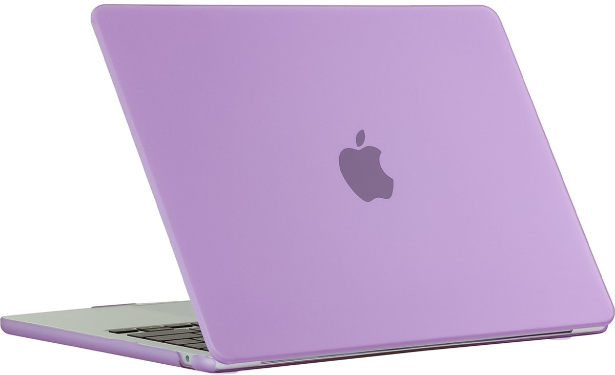 Mobigear Laptophoes geschikt voor Apple MacBook Air 15 Inch (2023-2025) Hoes Hardshell Laptopcover MacBook Case | Mobigear Matte - Paars - Model A2941 / A3114 / A3241