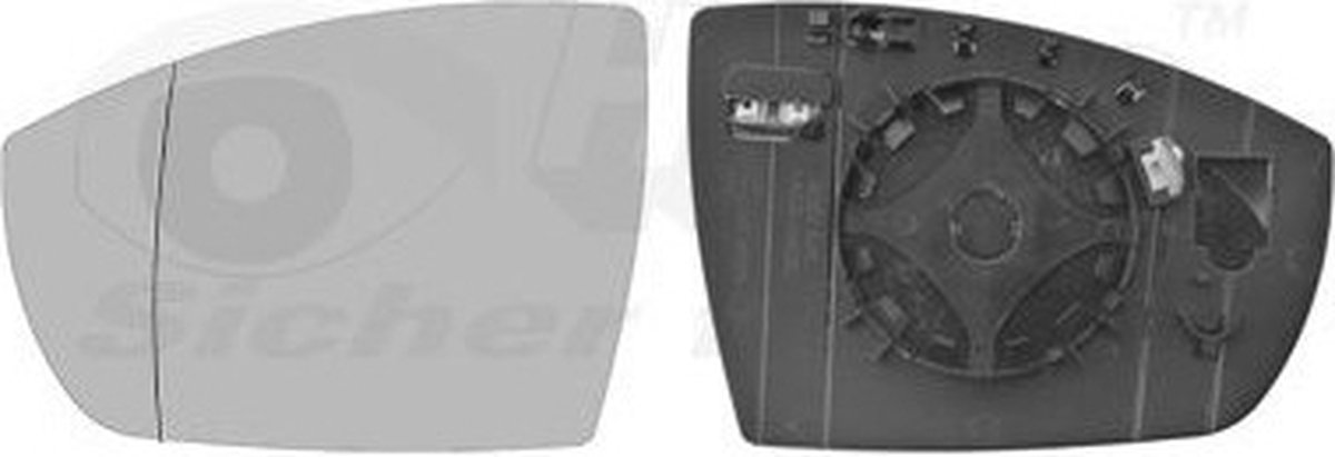 VanWezel 1906837 - Miroir rétroviseur gauche pour Ford Kuga de 11/2016 à 2020